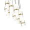Z-Lite Cayden Chandelier, 11-Light, 24 In.W x 16.75 In.H, Modern Gold/Clear + Etched Opal 1946P-11R-MGLD - alternate 5